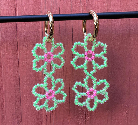 FLOWR oorbel - Greeny